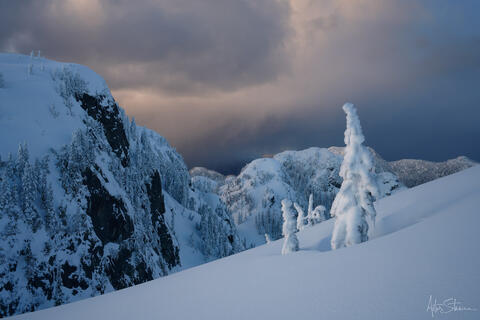 Shortly after the snowstorm, a burst of light 