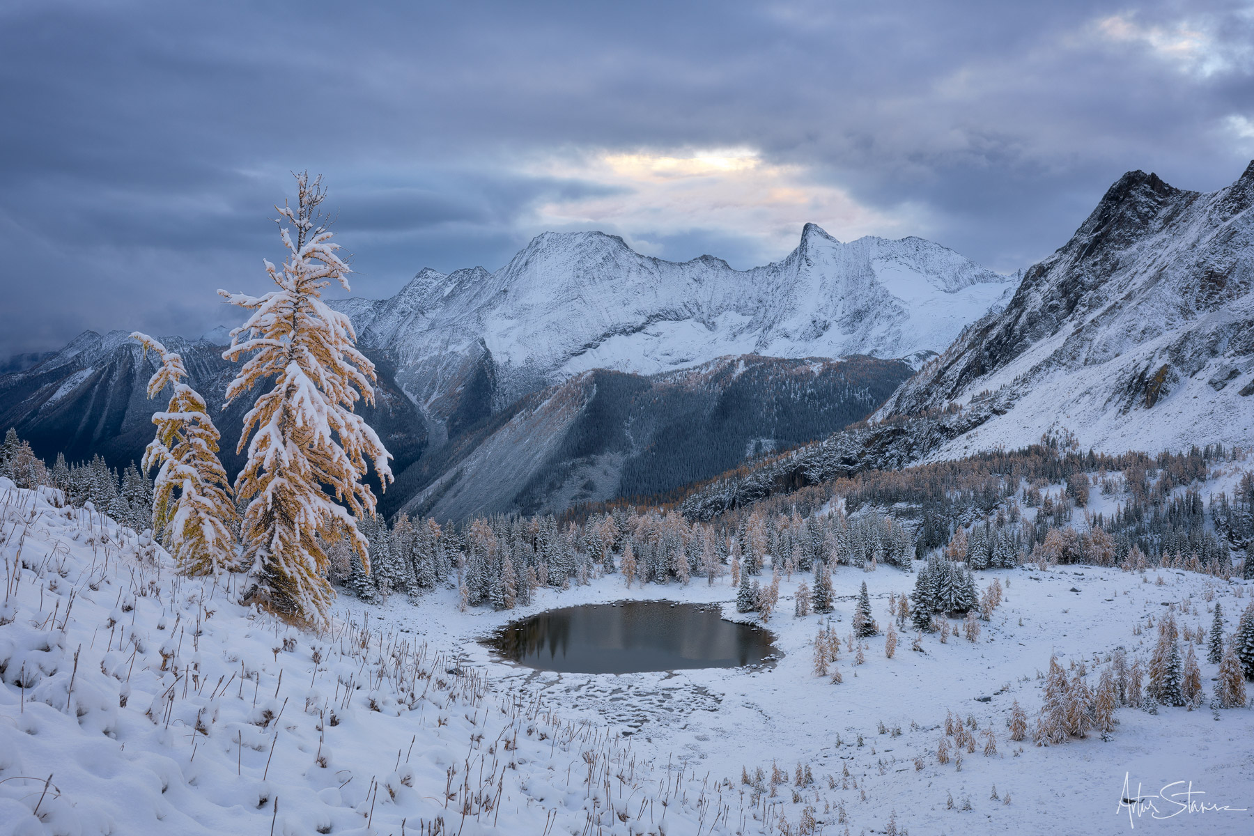 Morning light after the snow storm